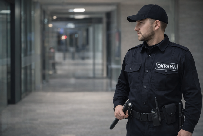 Охранники со спецсредствами и огнестрельным оружием